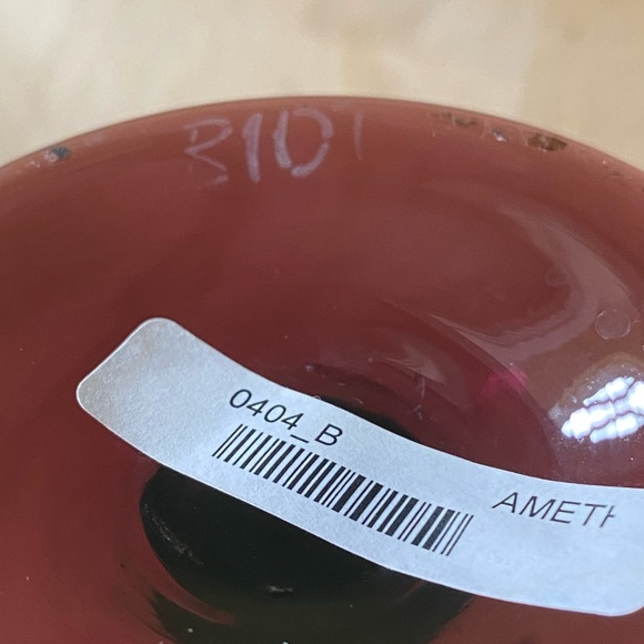 Biot French blown bubbled glass Oil Lamp NWOT - Picture 5 of 7